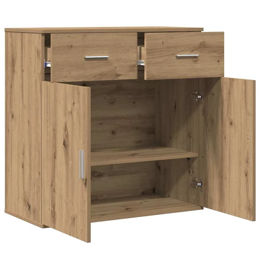Buffet Chêne artisanal 78 x 38 x 80 cm Bois d'ingénierie - 5