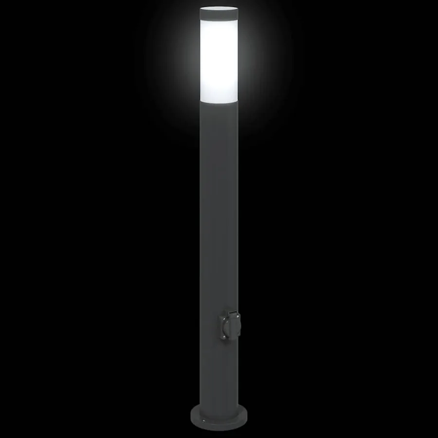 Borne lumineuse avec sortie 80 cm en acier inoxydable IP44 - 6