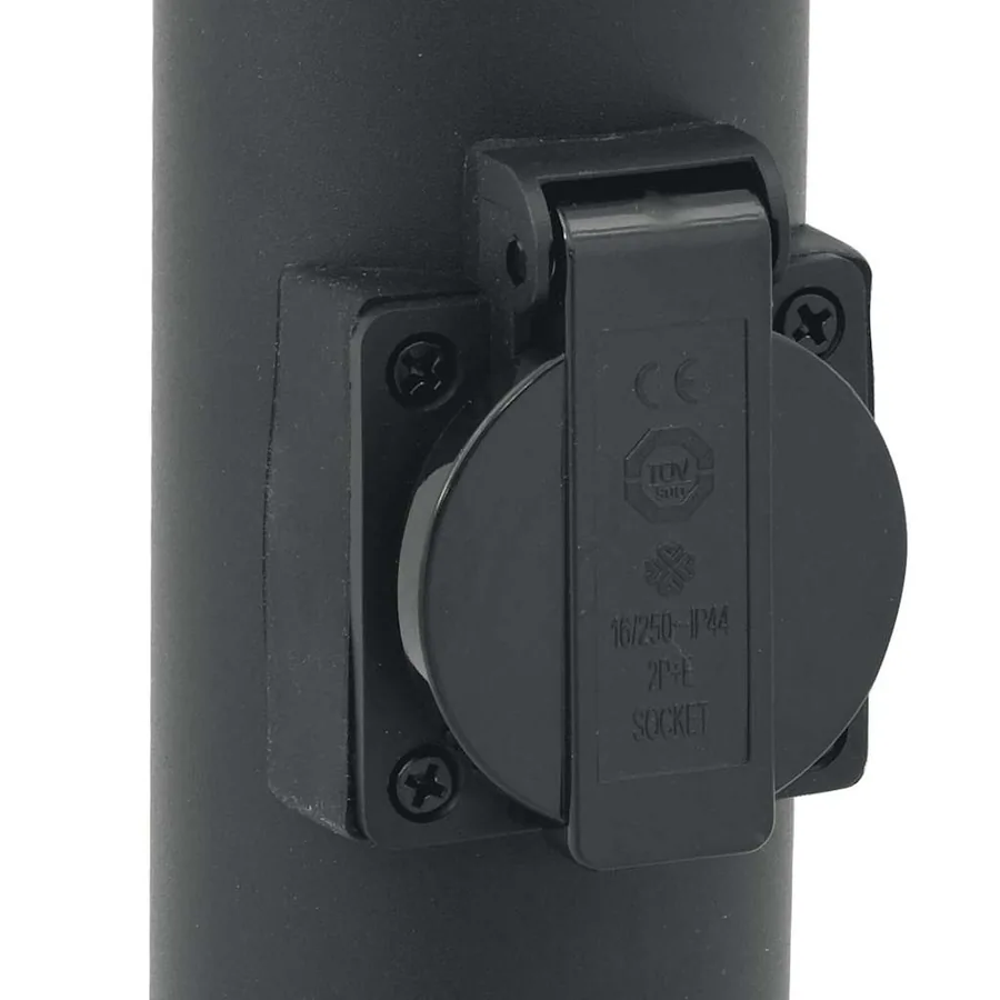 Borne lumineuse avec sortie 80 cm en acier inoxydable IP44 - 8