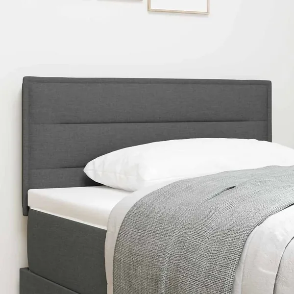 Tête de lit Gris foncé 100 cm tissu