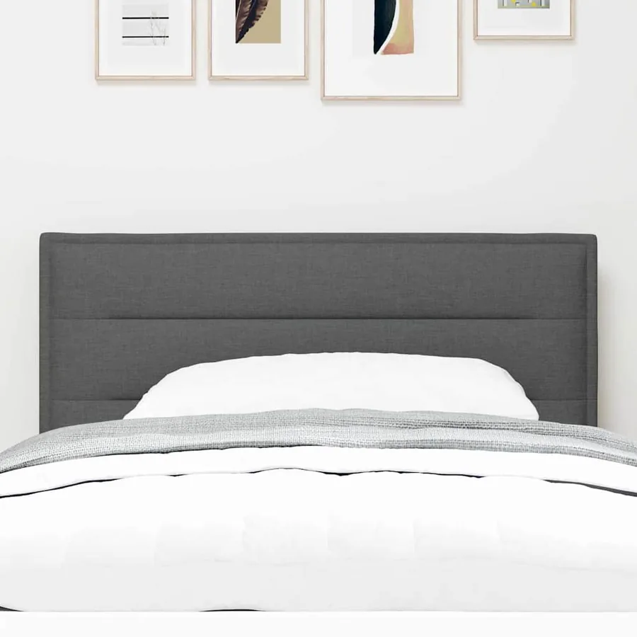 Tête de lit Gris foncé 100 cm tissu - 3