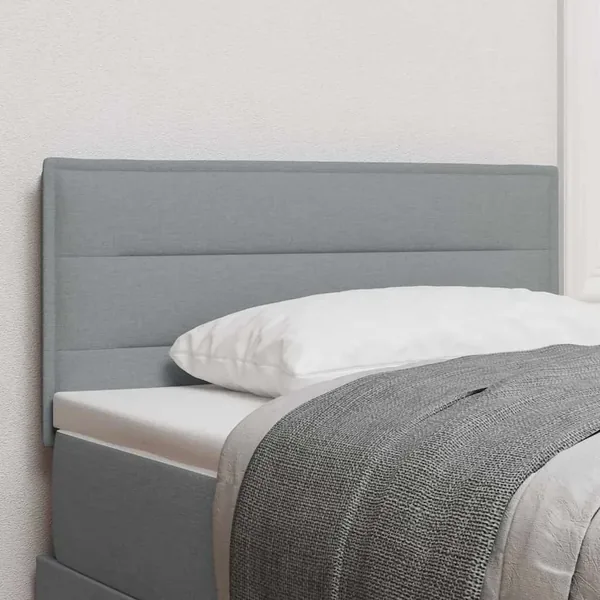 Tête de lit Gris clair 90 cm tissu