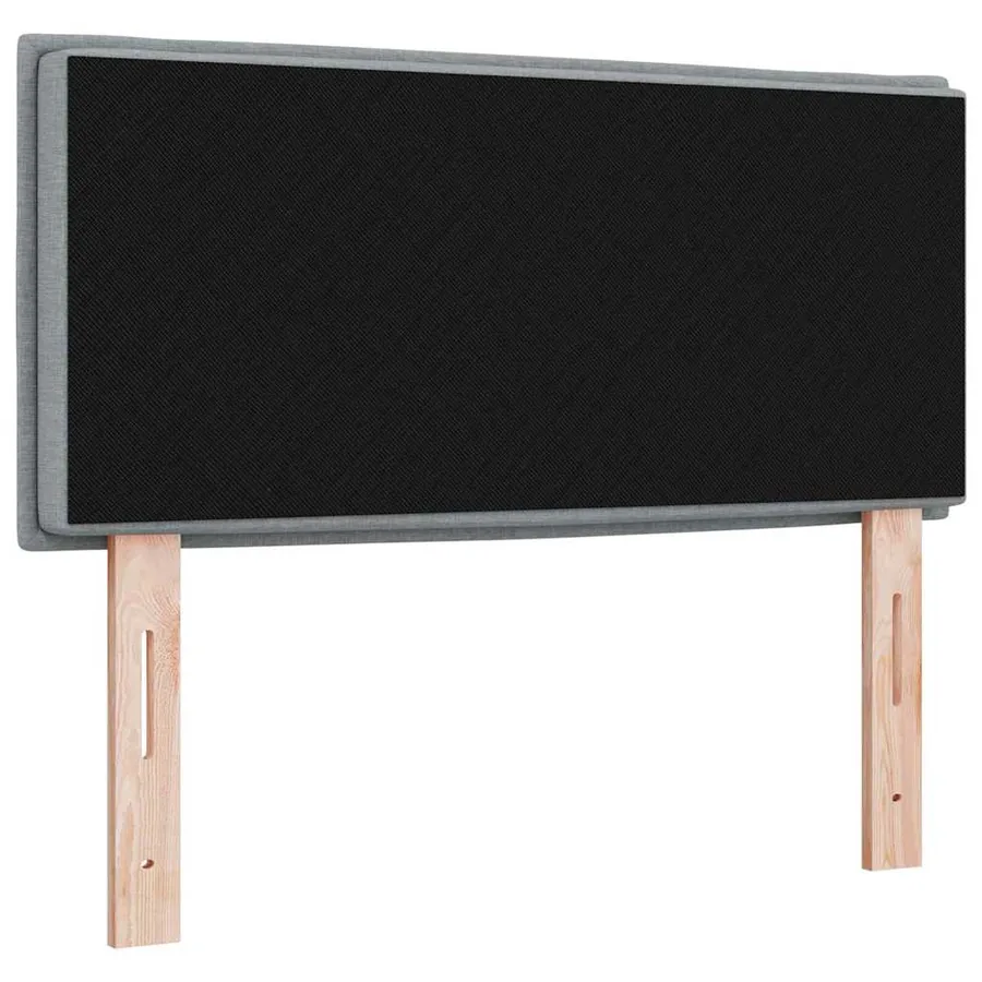 Tête de lit Gris clair 90 cm tissu - 4