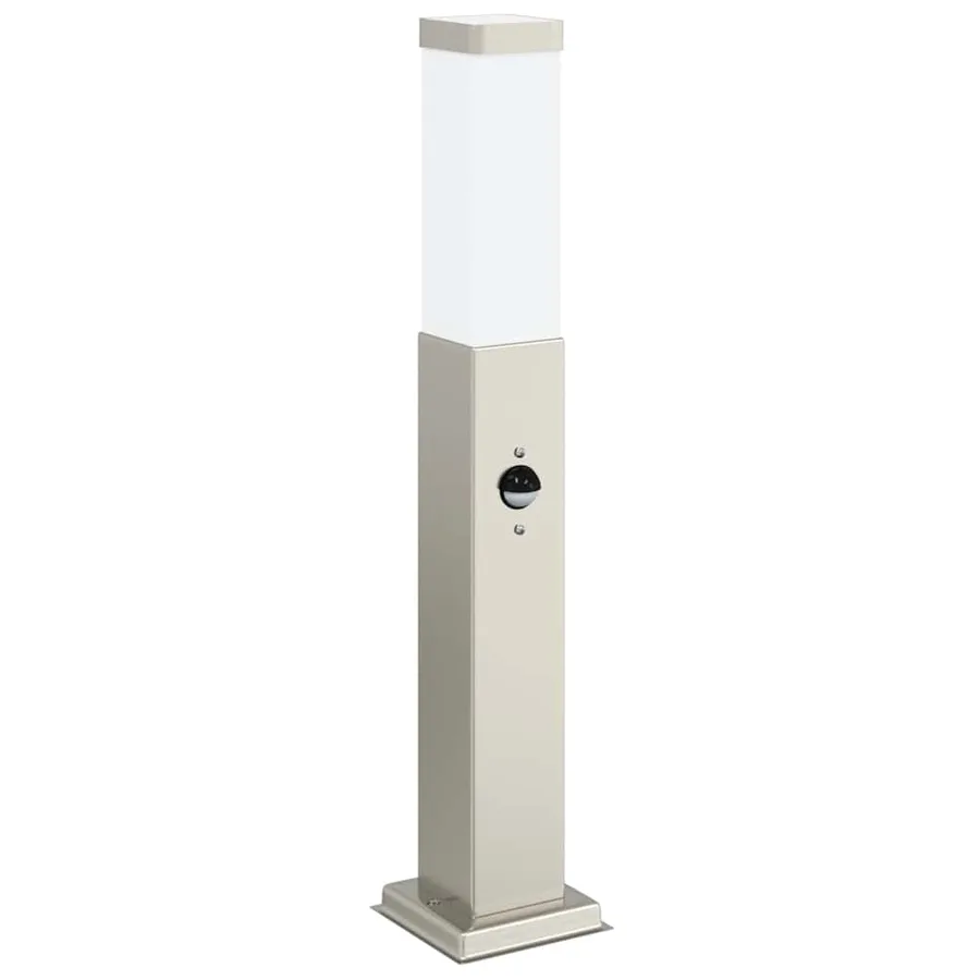 Bornes lumineuses avec détecteur lot de 3 50 cm acier inoxydable IP44 - 4