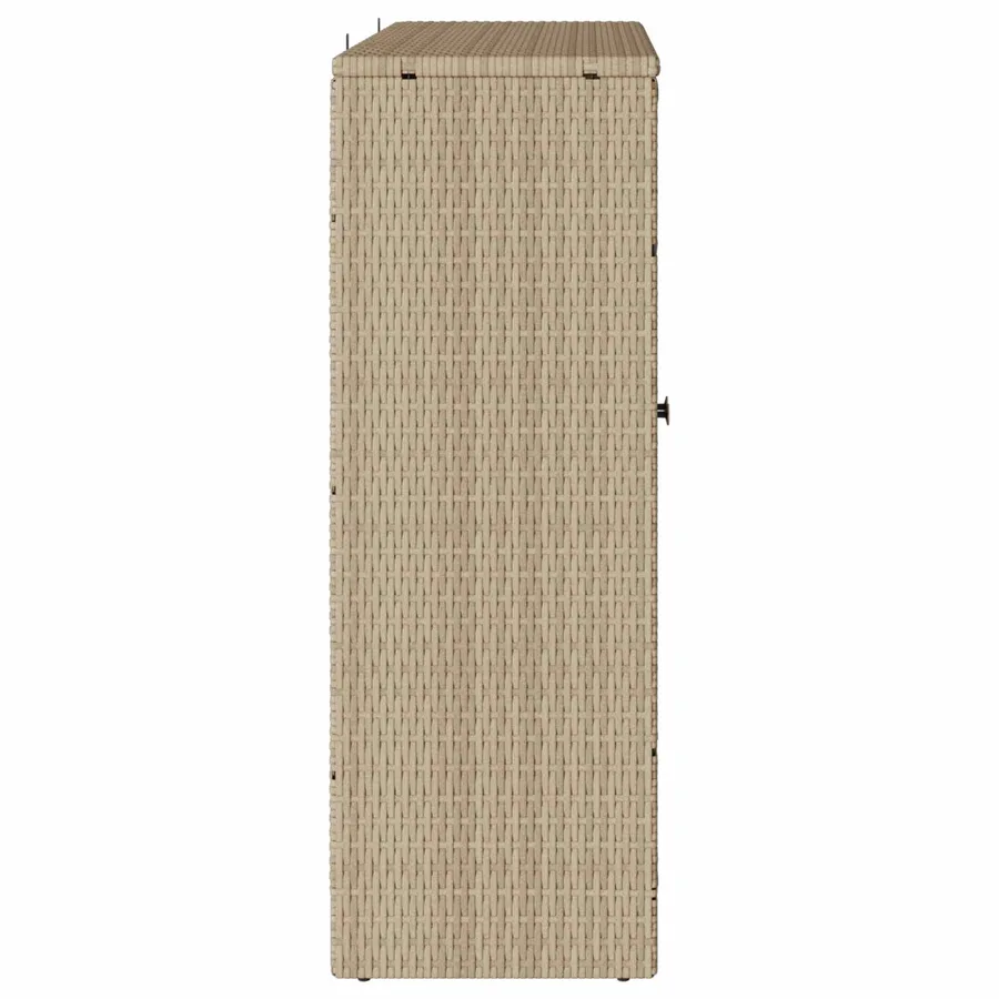Armoire de rangement avec étagère Beige 100 x 36 x 102 cm Rotin - 6