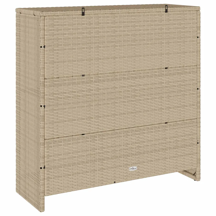 Armoire de rangement avec étagère Beige 100 x 36 x 102 cm Rotin - 7