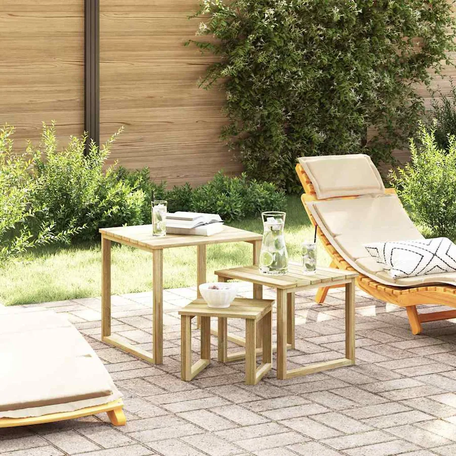 table 3 pcs Naturel Pinède imprégnée