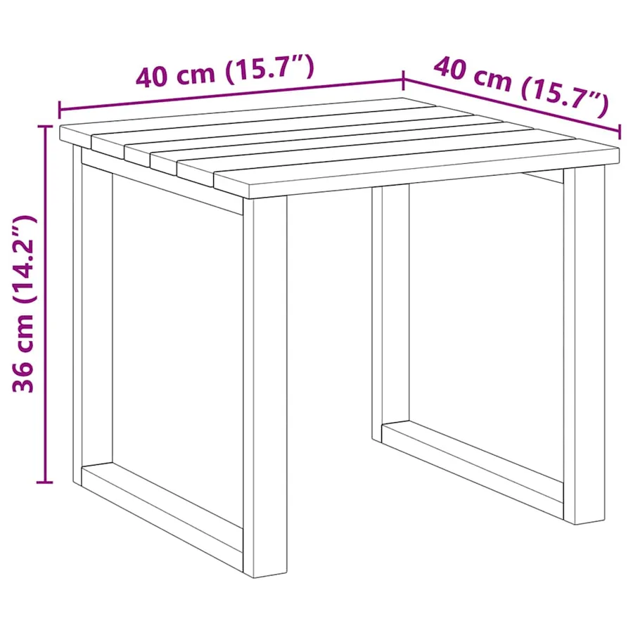 table 3 pcs Naturel Pinède imprégnée - 10