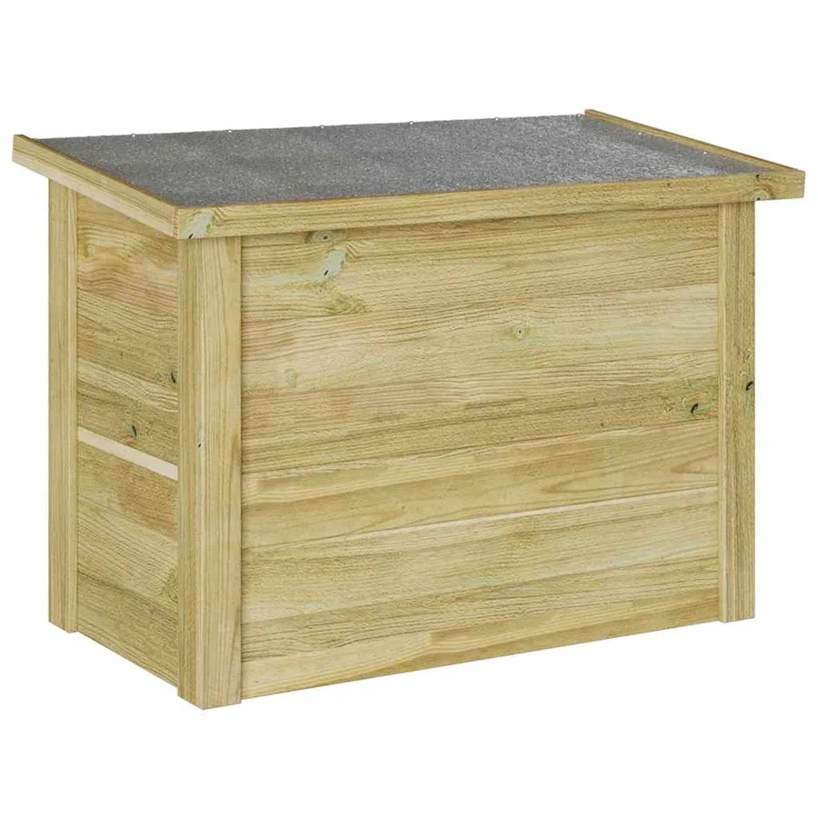 Boîte de rangement Naturel 80 x 44,5 x 57,5 cm Pinède imprégnée - 2