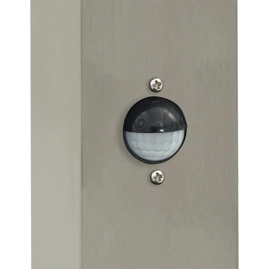 Bornes lumineuses avec détecteur lot de 3 80 cm acier inoxydable IP44 - 7