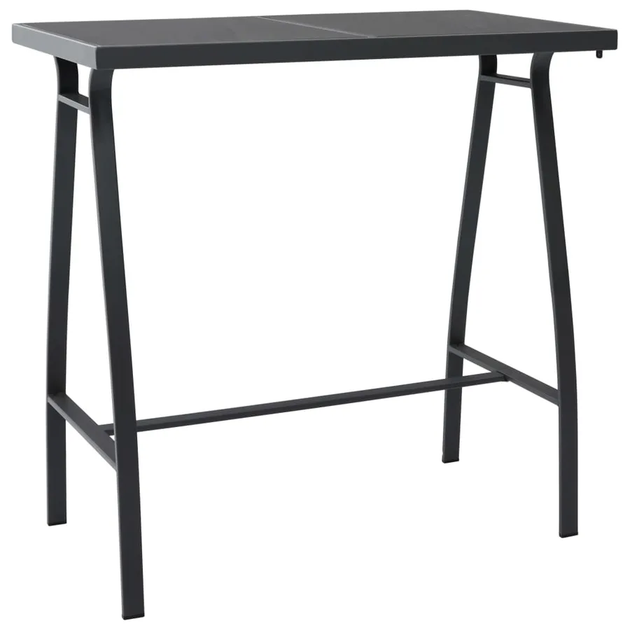 Ensemble de bar de jardin 5 pcs Noir et gris - 3