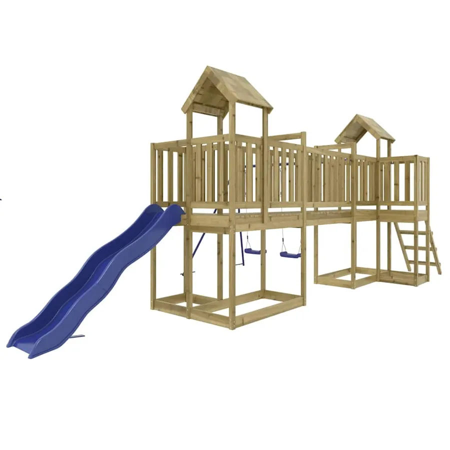 Aire de jeux d'extérieur bois de pin imprégné - 3