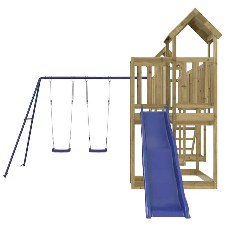 Aire de jeux d'extérieur bois de pin imprégné - 4