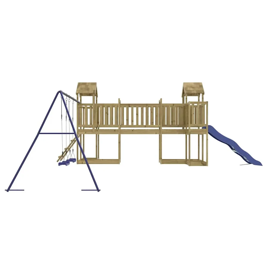 Aire de jeux d'extérieur bois de pin imprégné - 5