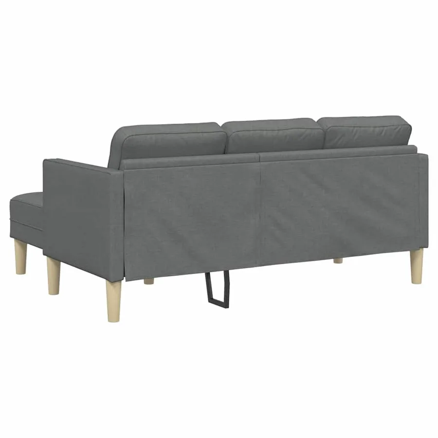 Ensemble de Canapés avec coussin Gris foncé Polyester - 6