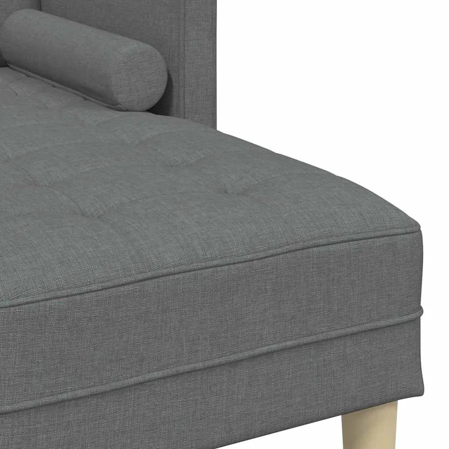 Ensemble de Canapés avec coussin Gris foncé Polyester - 7