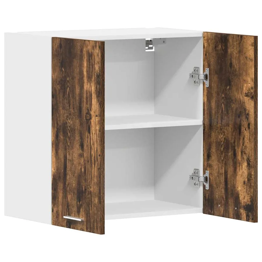 Armoire suspendue "Lyon" Chêne fumé 60 x 31 x 60 cm Bois d'ingénierie - 5