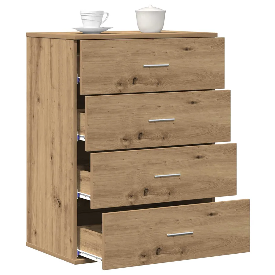 Buffet Chêne artisanal 60 x 39 x 80 cm Bois d'ingénierie - 3