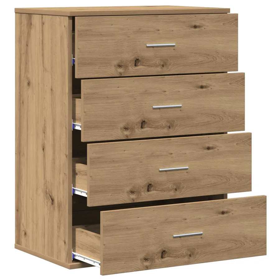 Buffet Chêne artisanal 60 x 39 x 80 cm Bois d'ingénierie - 5