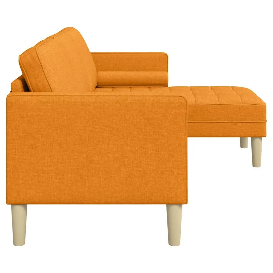 Ensemble de Canapés avec coussin Jaune foncé Polyester - 5