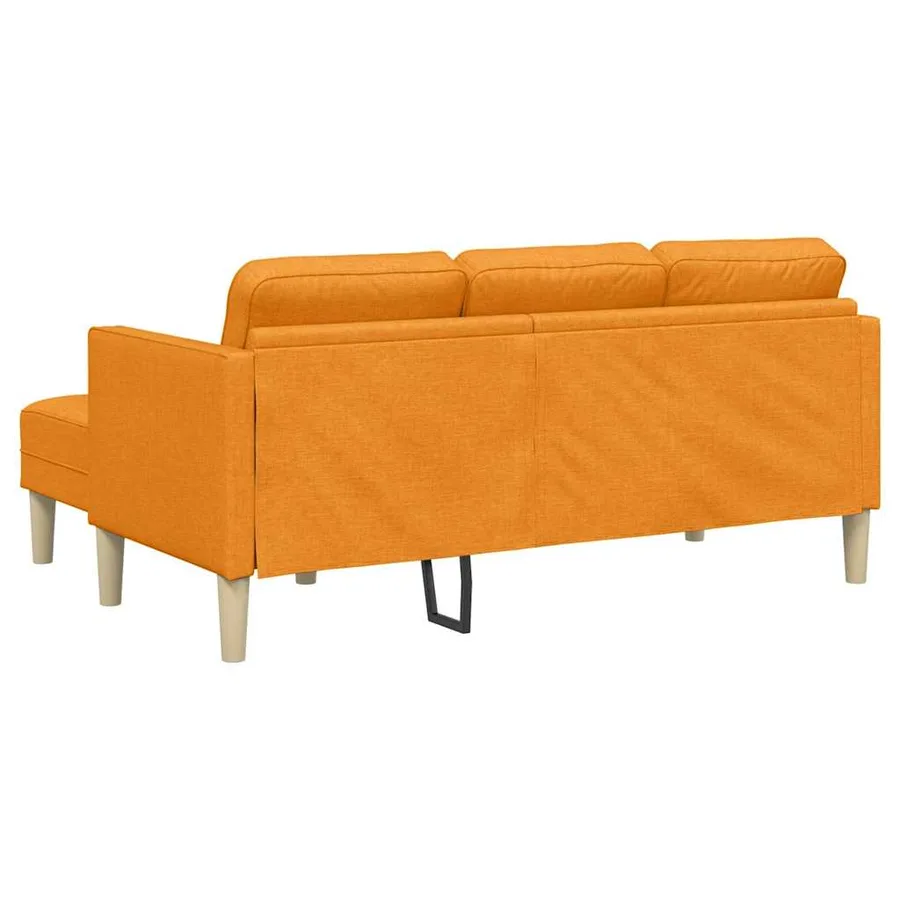 Ensemble de Canapés avec coussin Jaune foncé Polyester - 6