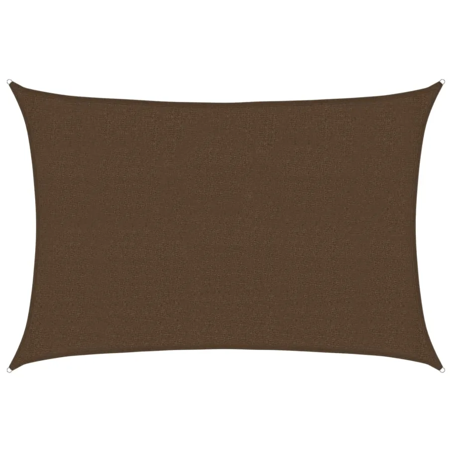 Voile d'ombrage 160 g/m² Marron 2,5x4 m PEHD - 2