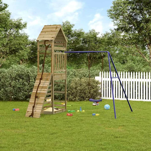 Aire de jeux d'extérieur bois de pin imprégné