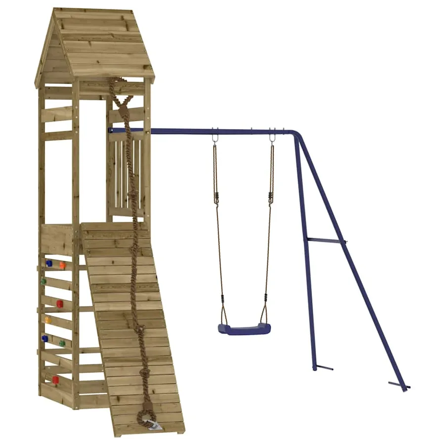 Aire de jeux d'extérieur bois de pin imprégné - 3