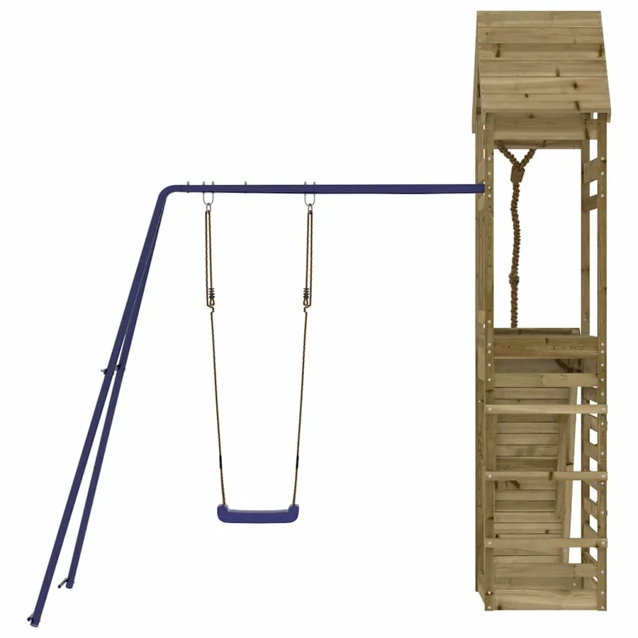Aire de jeux d'extérieur bois de pin imprégné - 4