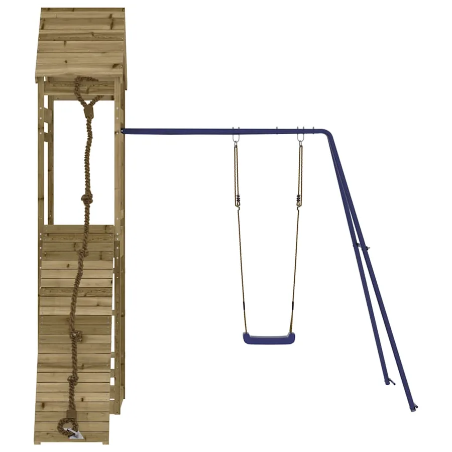 Aire de jeux d'extérieur bois de pin imprégné - 5