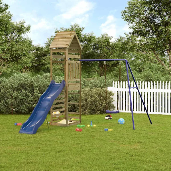 Aire de jeux d'extérieur bois de pin imprégné