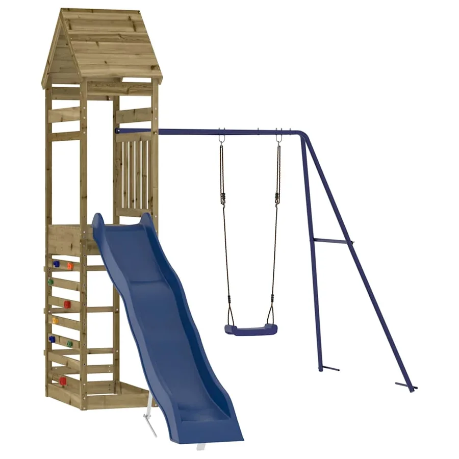 Aire de jeux d'extérieur bois de pin imprégné - 3