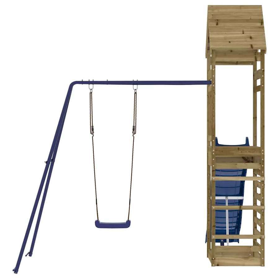 Aire de jeux d'extérieur bois de pin imprégné - 4