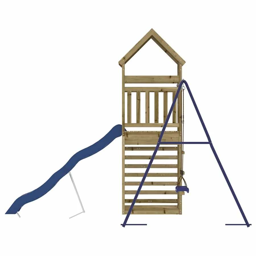 Aire de jeux d'extérieur bois de pin imprégné - 6