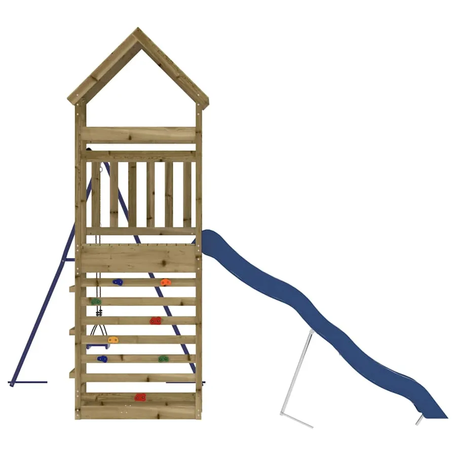 Aire de jeux d'extérieur bois de pin imprégné - 7