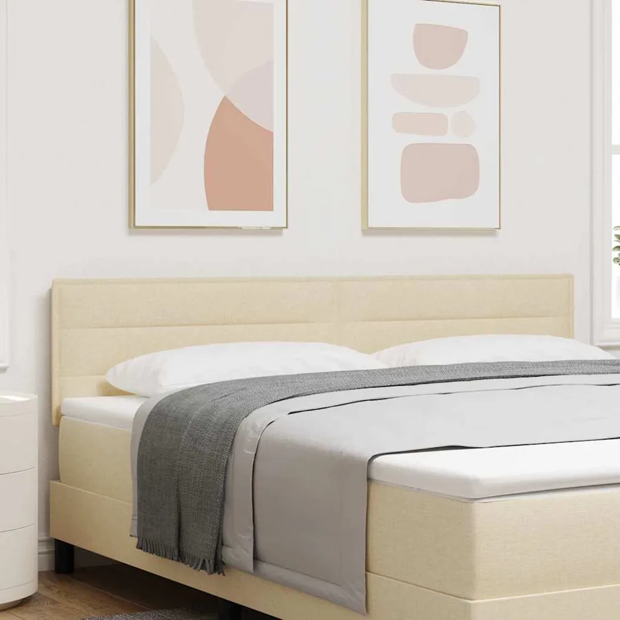 Tête de lit Crème 180 cm tissu