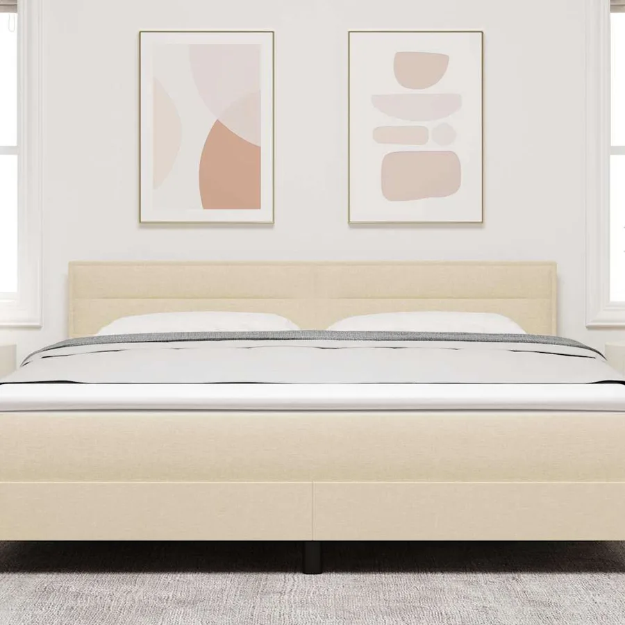 Tête de lit Crème 180 cm tissu - 3
