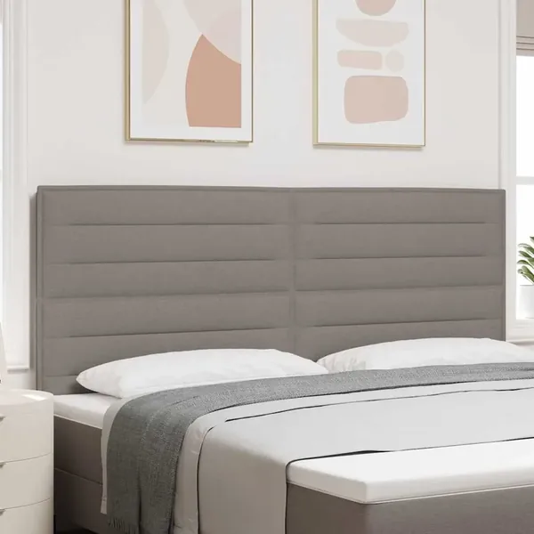 Tête de lit Taupe 200 cm tissu
