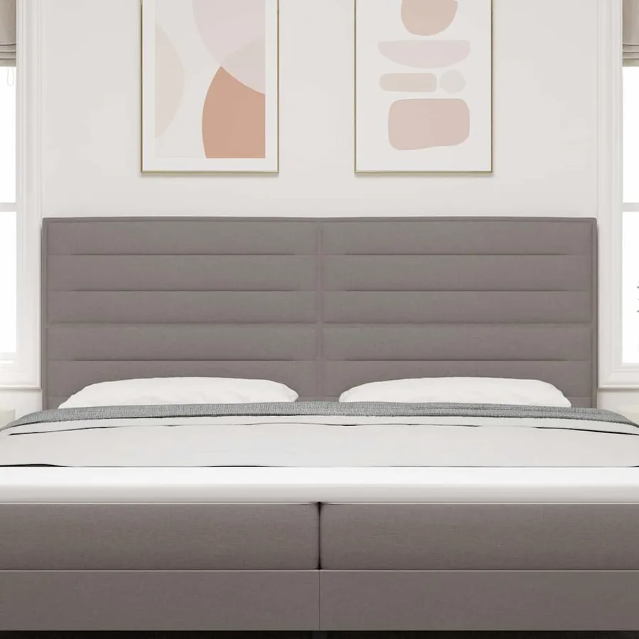 Tête de lit Taupe 200 cm tissu - 3