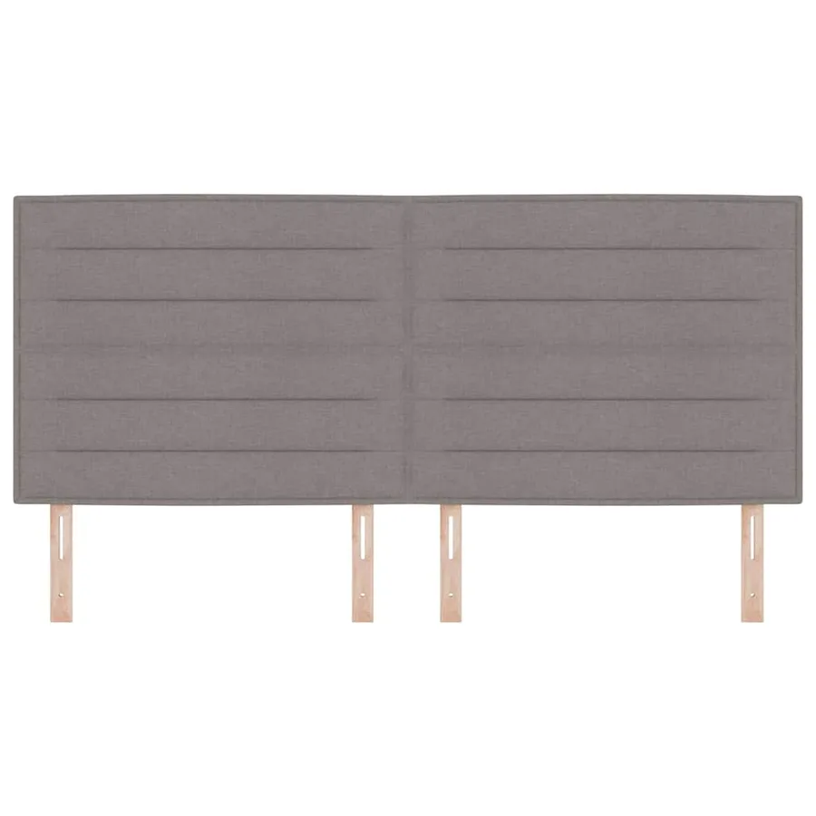 Tête de lit Taupe 200 cm tissu - 4