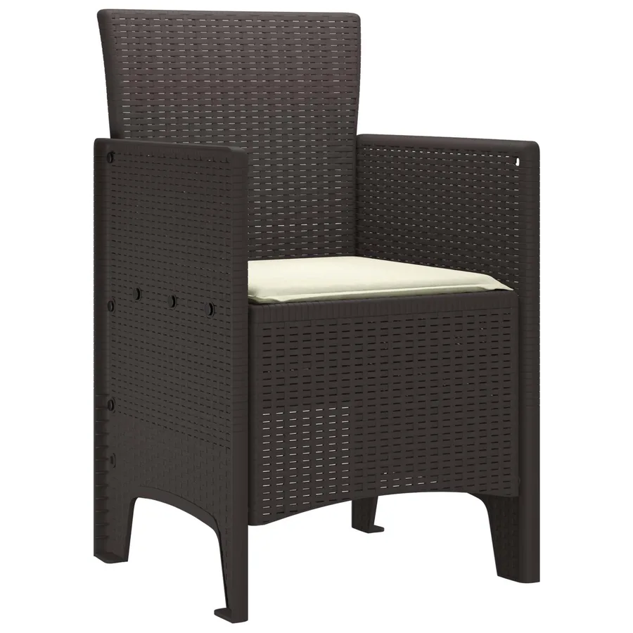 Chaise de jardin 2 pcs Anthracite 53 x 49 x 85 cm Polypropylène - 10