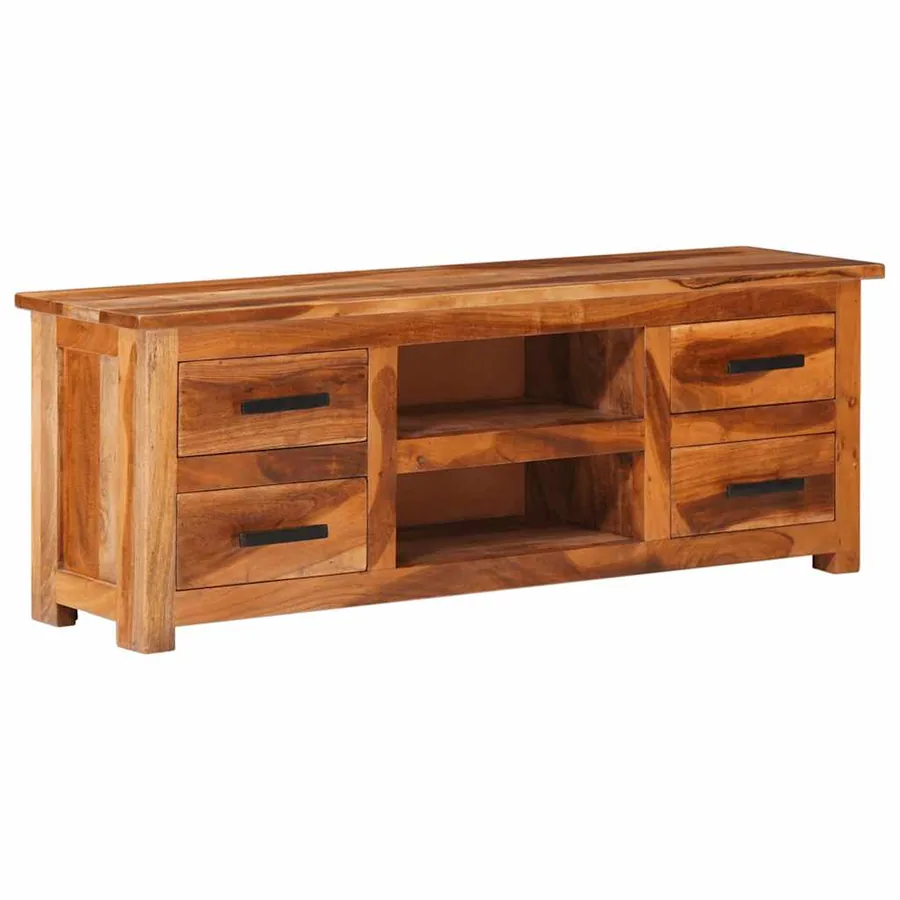 Meuble TV 110x30x40 cm Bois solide
