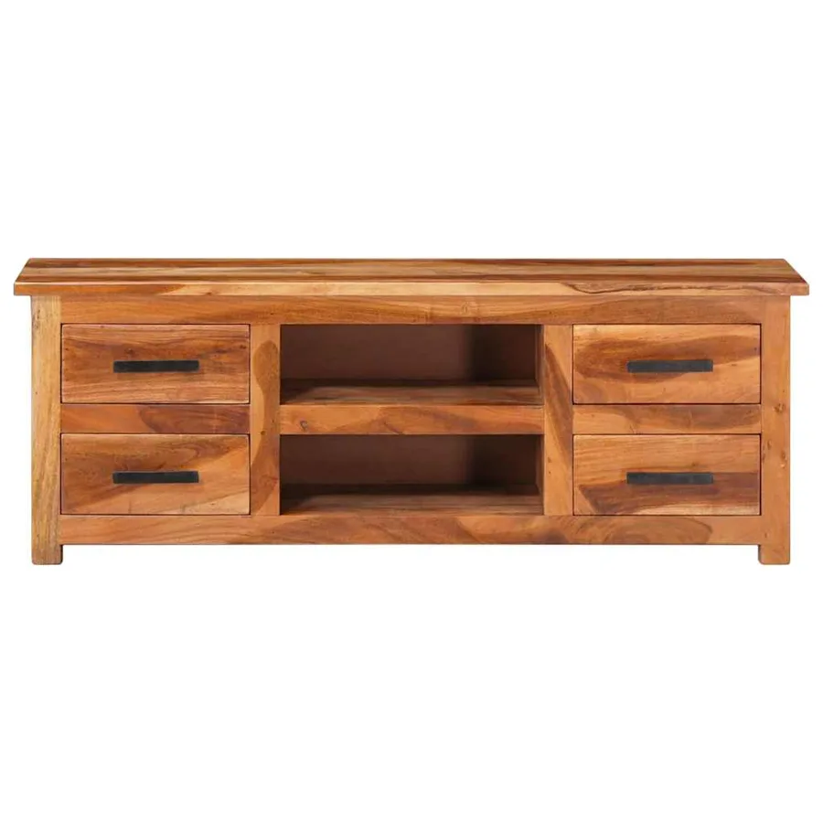 Meuble TV 110x30x40 cm Bois solide - 2