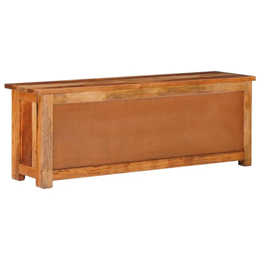 Meuble TV 110x30x40 cm Bois solide - 4