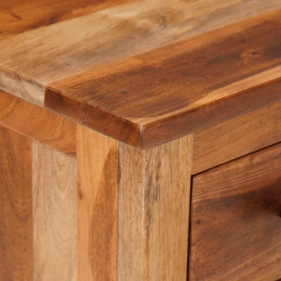 Meuble TV 110x30x40 cm Bois solide - 5
