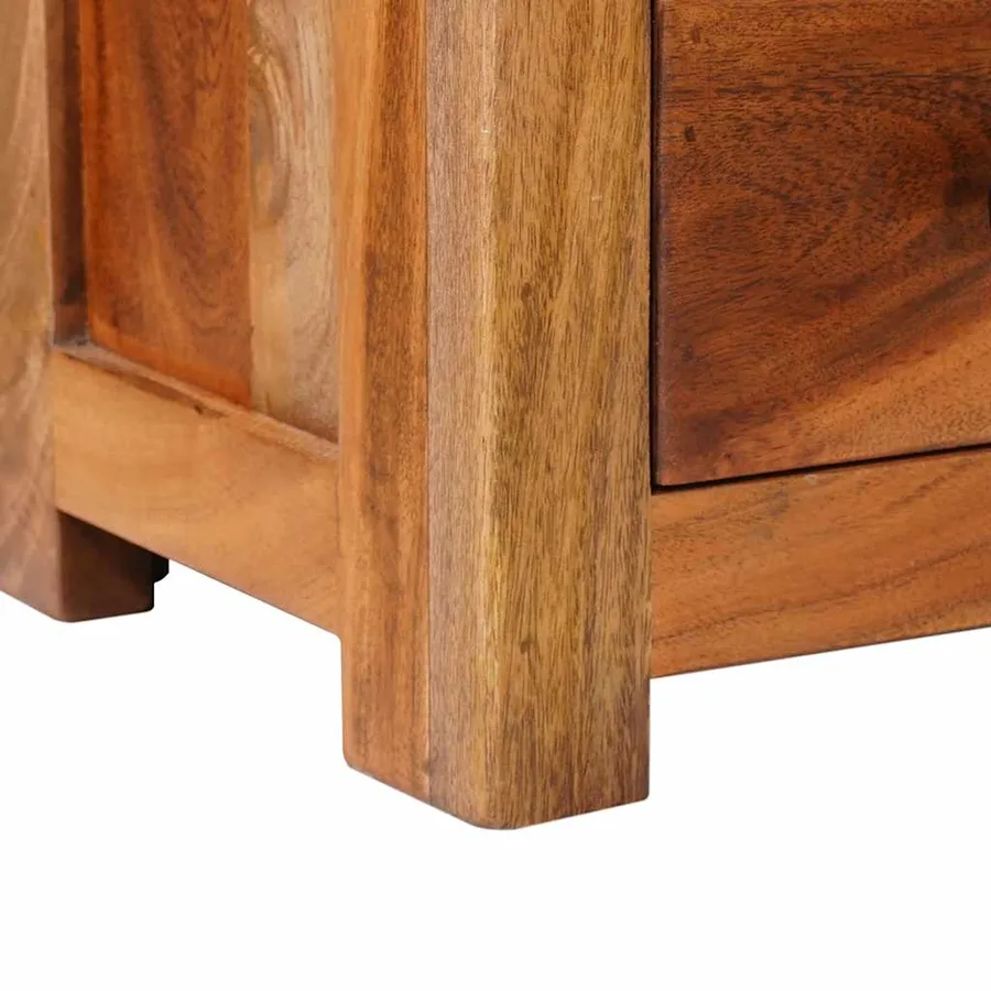 Meuble TV 110x30x40 cm Bois solide - 7