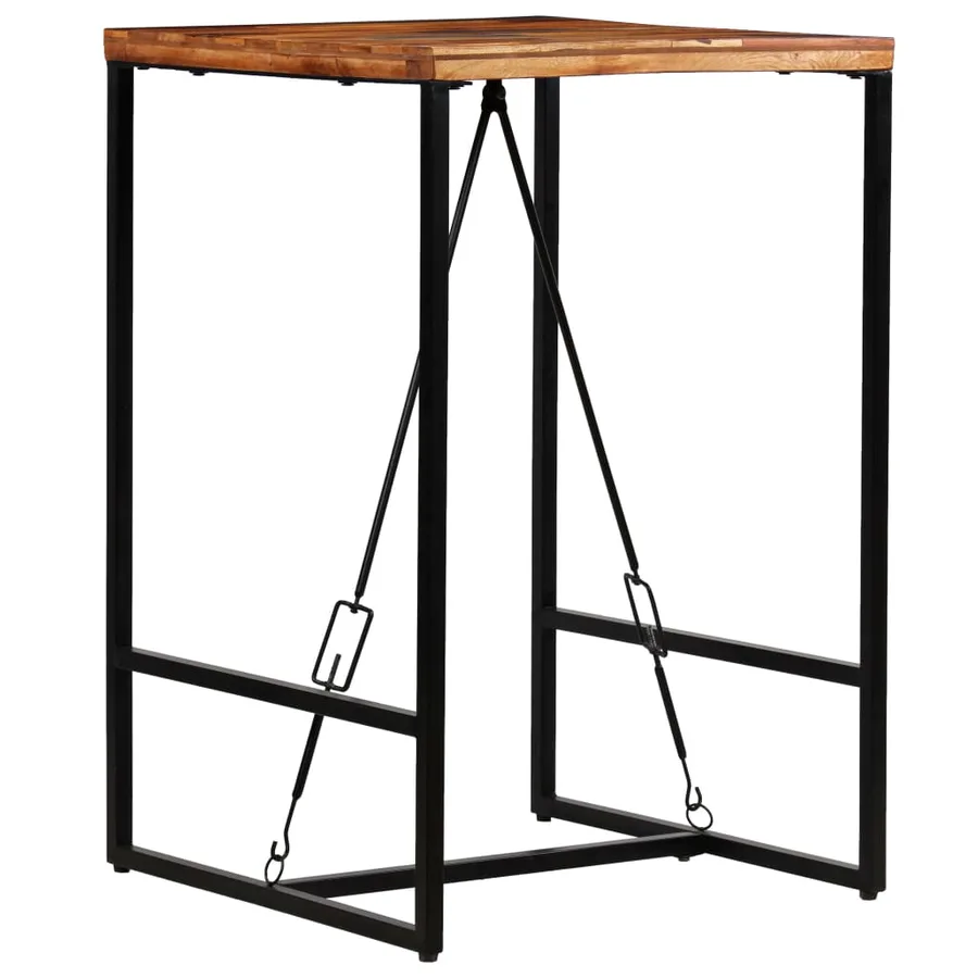 Table de bar Bois de récupération massif 70x70x106 cm - 4