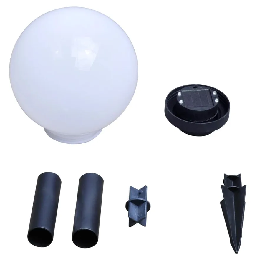 6 pcs Lampes d'allée d'extérieur à LED 20 cm et piquet au sol - 6