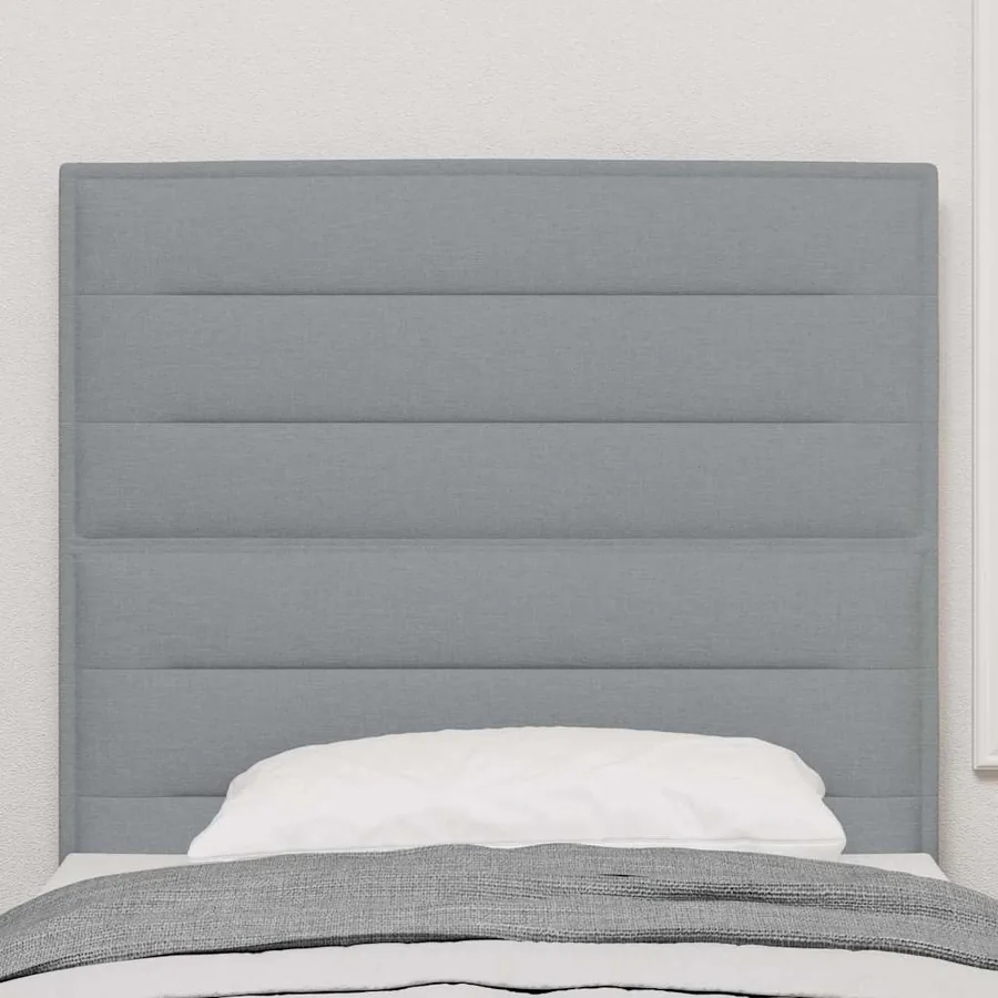 Tête de lit Gris clair 90 cm tissu - 3