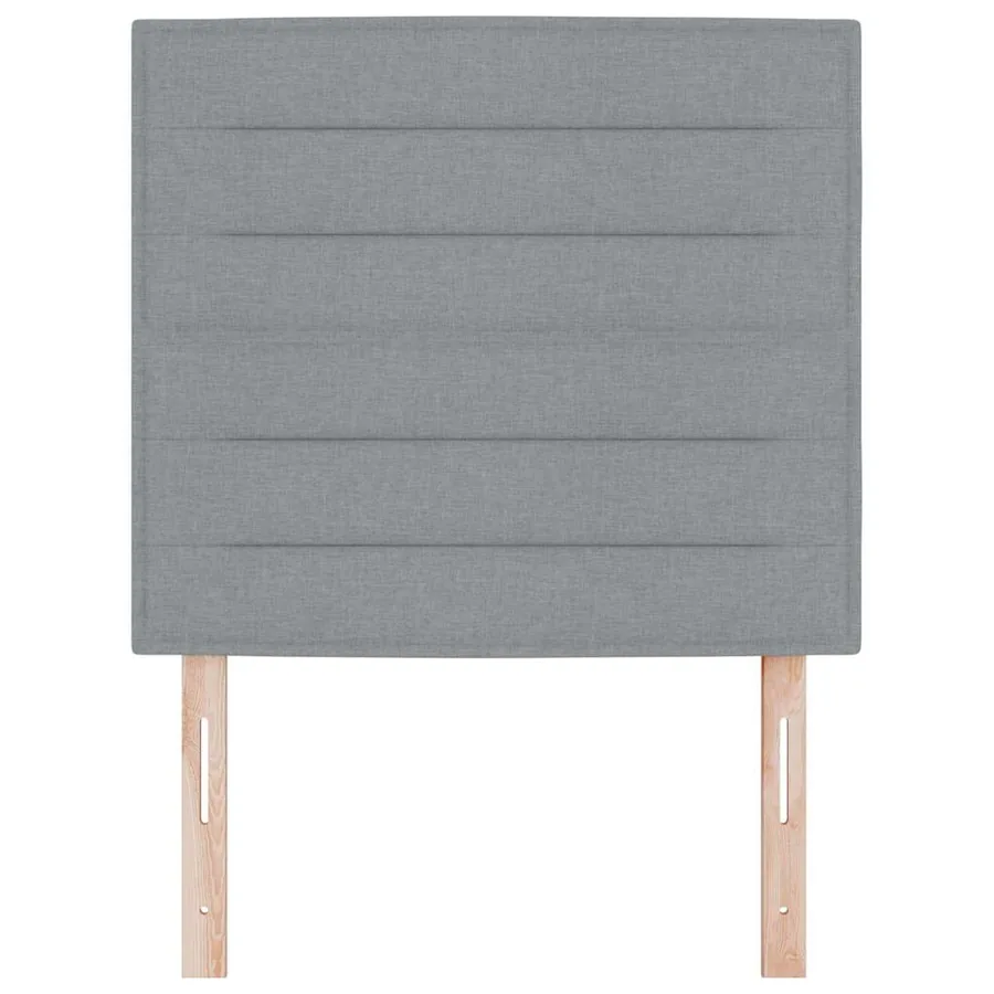 Tête de lit Gris clair 90 cm tissu - 4